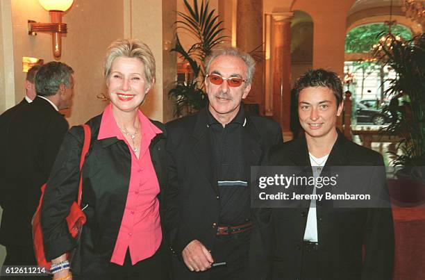 Daniele Gilbert with her husband Patrick Scemama and Sylvie Bourdon .