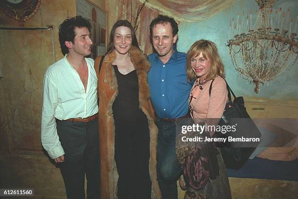 Edouard Baer, Carla Bruni, Charles Berling and Elisabeth Depardieu.