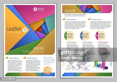 Generic Leaflet Example Leaflet Design Example High-Res Vector Graphic - Getty Images