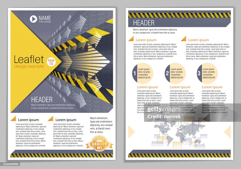 Generic Leaflet Example Leaflet Design Example High-Res Vector Graphic - Getty Images