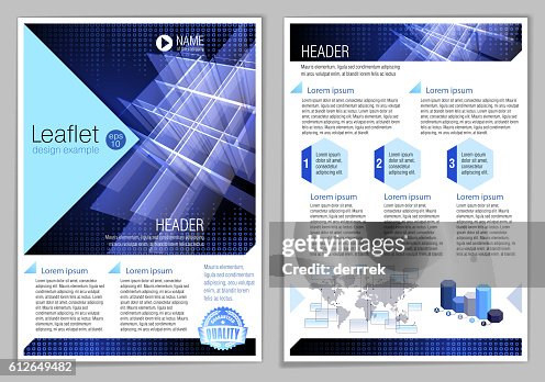 Leaflet Examples Readable Leaflet Design Example High-Res Vector Graphic - Getty Images