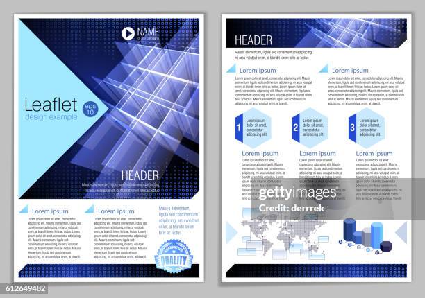 leaflet design example - kontrol magazine presents blue kimbles media watch party stock illustrations