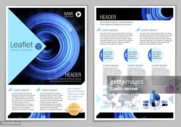 Leaflet Examples Readable Leaflet Design Example High-Res Vector Graphic - Getty Images