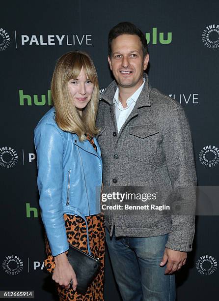 Actor Josh Charles and wife Sophie Flack attends the Loaded Questions: An Evening Of Drunk History" at The Paley Center for Media on October 4, 2016...