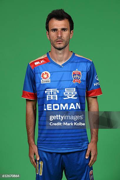 Labinot Haliti of the Jets poses during the 2016/17 A-League season headshots session at Fox Sports Studios on September 30, 2016 in Sydney,...