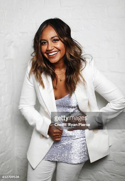Singer Jessica Mauboy poses at the 30th Annual ARIA Nominations Event on October 5, 2016 in Sydney, Australia.
