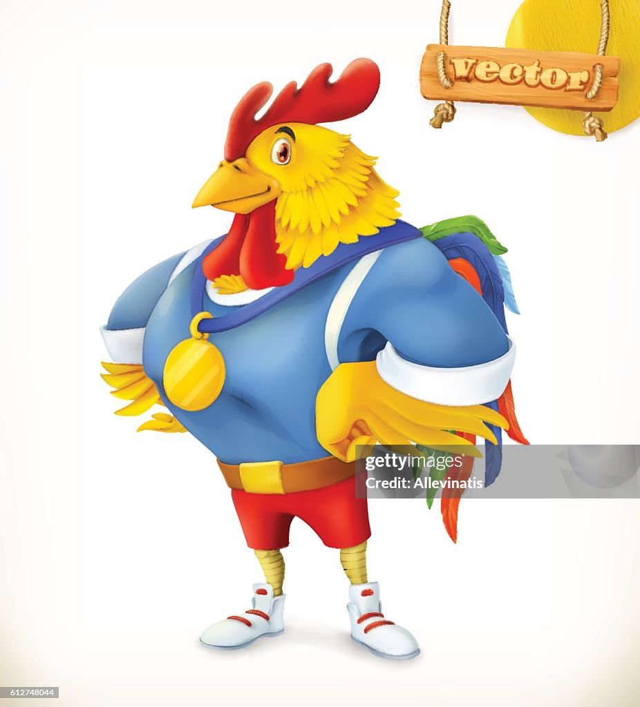 New Roster Cartoon Rooster Cartoon Character