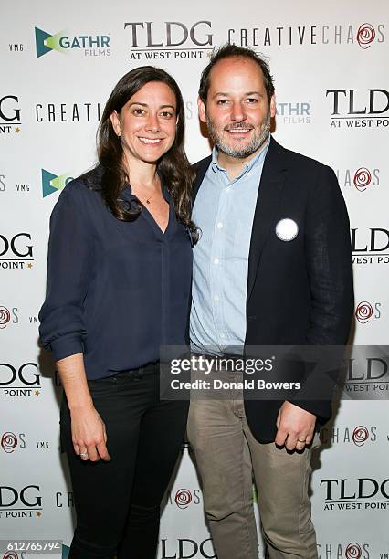 Jill Schweitzer and Tom Donahue attend The NY Theatrical Premiere Of Documentary Thank You For Your Service Aboard the SS Intrepid on October 4, 2016...