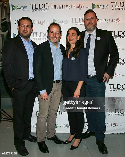 Ilan Arboleda, Tom Donahue, Jill Schweitzer and Matt Tyson attend The NY Theatrical Premiere Of Documentary Thank You For Your Service Aboard the SS...