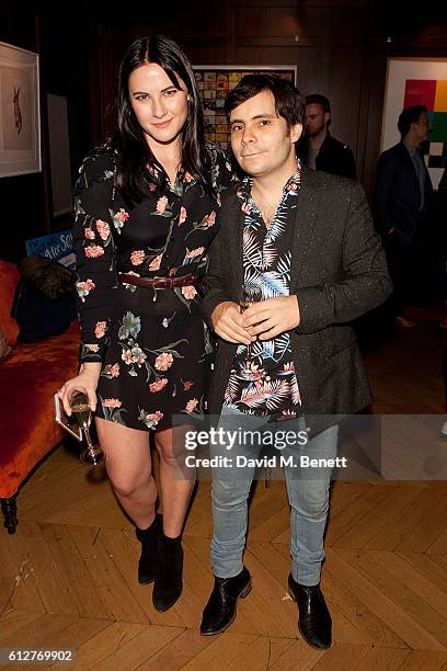 Kat Shoob and Mike Fielding attend the launch of new book "The Mice Who Sing For Sex And Other Weird Tales From The World Of Science" by Lliana Bird...