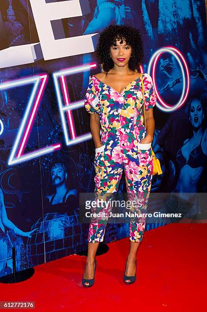 Montse Pla attends 'The Hole Zero' premiere at Calderon Theater on October 4, 2016 in Madrid, Spain.