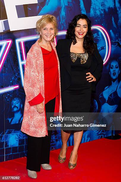 Marisa Paredes and Maria Isasi attend 'The Hole Zero' premiere at Calderon Theater on October 4, 2016 in Madrid, Spain.