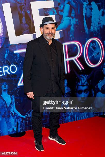 Alfonso Albacete attends 'The Hole Zero' premiere at Calderon Theater on October 4, 2016 in Madrid, Spain.