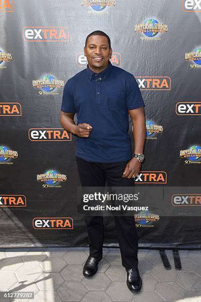 Mekhi Phifer visits "Extra" at Universal Studios Hollywood on October 4, 2016 in Universal City, California.