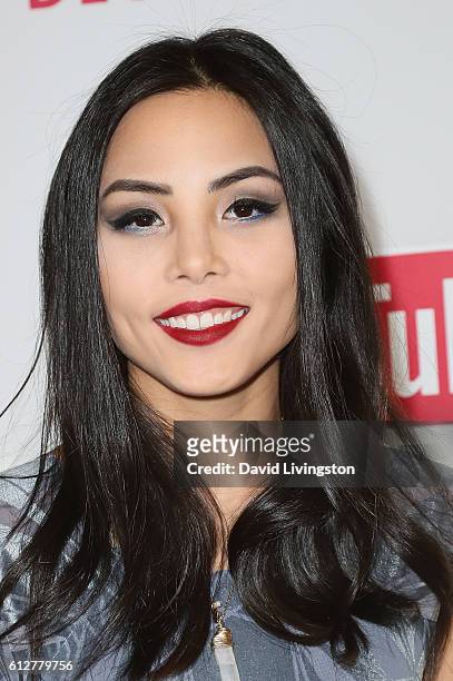 Anna Akana arrives at the 2016 Streamy Awards at The Beverly Hilton Hotel on October 4, 2016 in Beverly Hills, California.