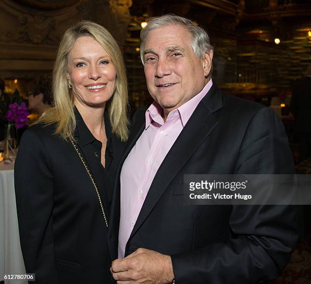 Barbaree Nielsen and Jeffrey Kanter attend Cocktail Party to Celebrate the Debut of The Mustique Charitable Foundation at Private Club on October 4,...