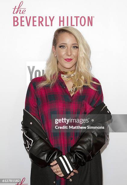 Internet personality Jenna Marbles attends the 2016 Streamy Awards at The Beverly Hilton Hotel on October 4, 2016 in Beverly Hills, California.