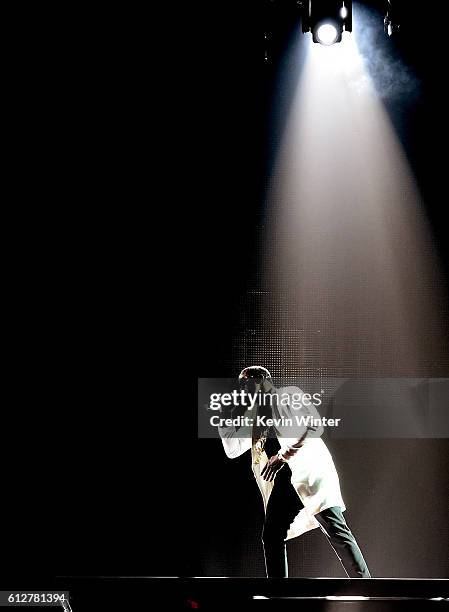 Sean "Diddy" Combs performs onstage during the Bad Boy Family Reunion Tour at The Forum on October 4, 2016 in Inglewood, California.