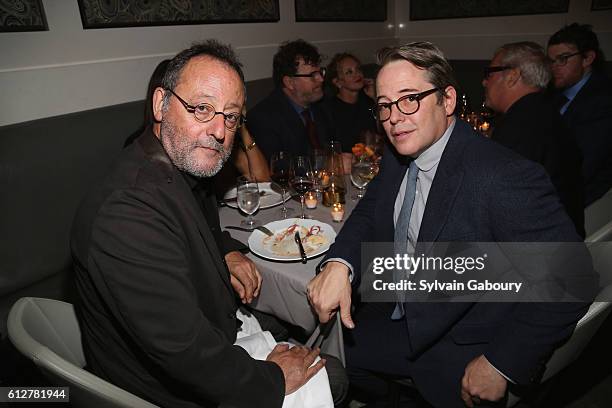 Jean Reno and Matthew Broderick attend HBO Presents the New York Red Carpet Premiere of "Divorce" After Party at La Sirena on October 4, 2016 in New...