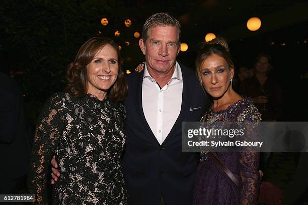 Molly Shannon, Thomas Haden Church and Sarah Jessica Parker attend HBO Presents the New York Red Carpet Premiere of "Divorce" After Party at La...