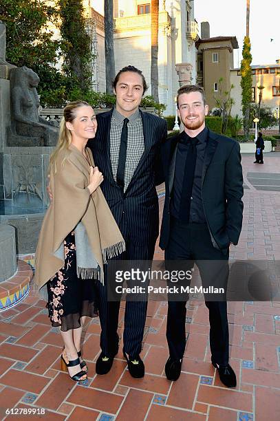 Amanda Hearst, Tucker Wudkya and Randy Harris attend Hearst Castle Preservation Foundation Annual Benefit Weekend - Legends of the Silver Screen...