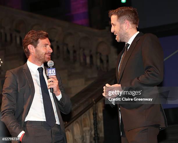 Former Chelsea and Tottenham Hotspur manager, Andre Villas-Boas , is interviewed by host Mark Chapman at the Leaders Under 40 Awards at the Natural...