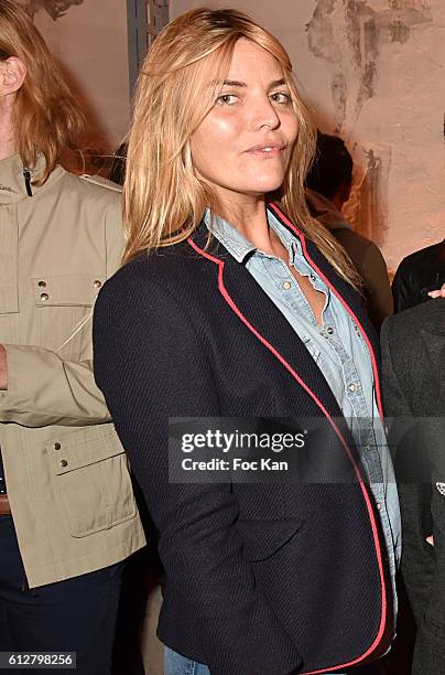Presenter Justine Fraioli attends the Les Etoiles Mercedes-Benz : Cocktail - Paris Fashion Week Womenswear Spring/Summer 2017 at garage Lubeck on...