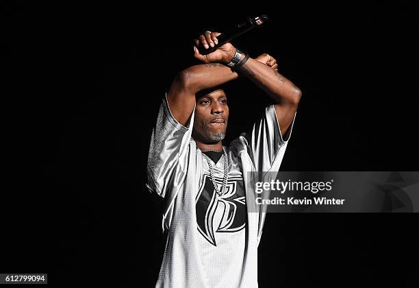 Performs onstage during the Bad Boy Family Reunion Tour at The Forum on October 4, 2016 in Inglewood, California.