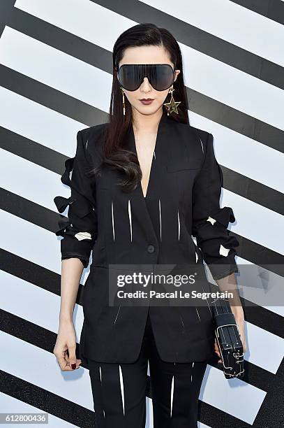 Fan Bingbing attends the Louis Vuitton show as part of the Paris Fashion Week Womenswear Spring/Summer 2017 on October 5, 2016 in Paris, France.