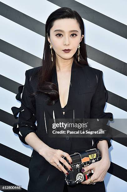 Fan Bingbing attends the Louis Vuitton show as part of the Paris Fashion Week Womenswear Spring/Summer 2017 on October 5, 2016 in Paris, France.