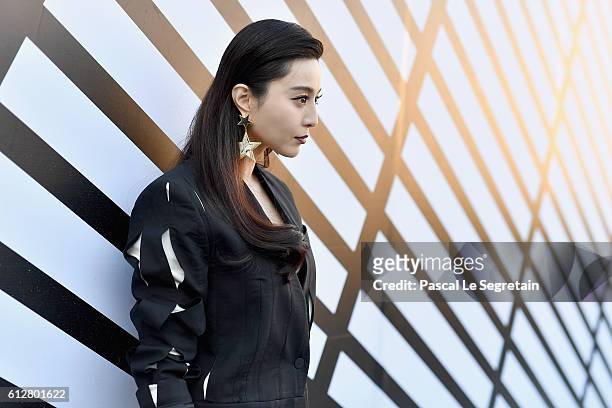 Fan Bingbing attends the Louis Vuitton show as part of the Paris Fashion Week Womenswear Spring/Summer 2017 on October 5, 2016 in Paris, France.