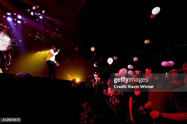 Sean "Diddy" Combs performs onstage during the Bad Boy Family Reunion Tour at The Forum on October 4, 2016 in Inglewood, California.