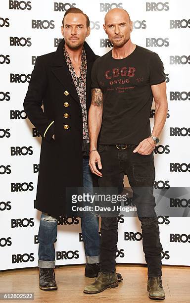 Matt Goss and Luke Goss, Bros announces Reunion Show at the O2 Arena on August 19, 2017 at Ham Yard Hotel on October 5, 2016 in London, England.