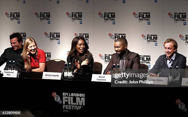 Actors Jack Davenport, Rosamund Pike, director Amma Asante and actors David Oyelowo and Tom Felton attend the 'A United Kingdom' press conference...