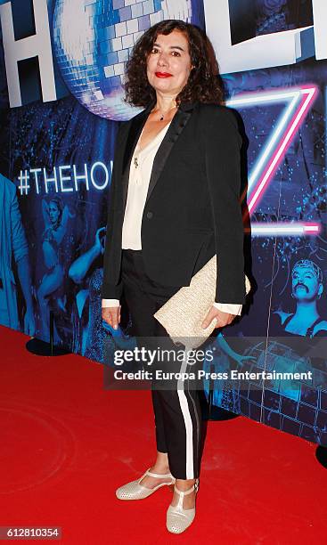 Chus Gutierrez attends 'The Hole Zero' premiere at Calderon Theater on October 4, 2016 in Madrid, Spain.