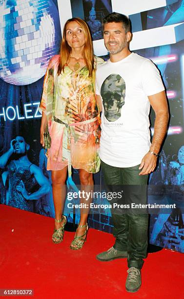 Tono Sanchis and Lorena Romero attend 'The Hole Zero' premiere at Calderon Theater on October 4, 2016 in Madrid, Spain.