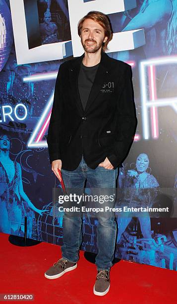 Manuel Velasco attends 'The Hole Zero' premiere at Calderon Theater on October 4, 2016 in Madrid, Spain.