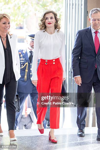 Queen Letizia of Spain attends the Red Cross Fundraising day event on October 5, 2016 in Madrid, Spain.