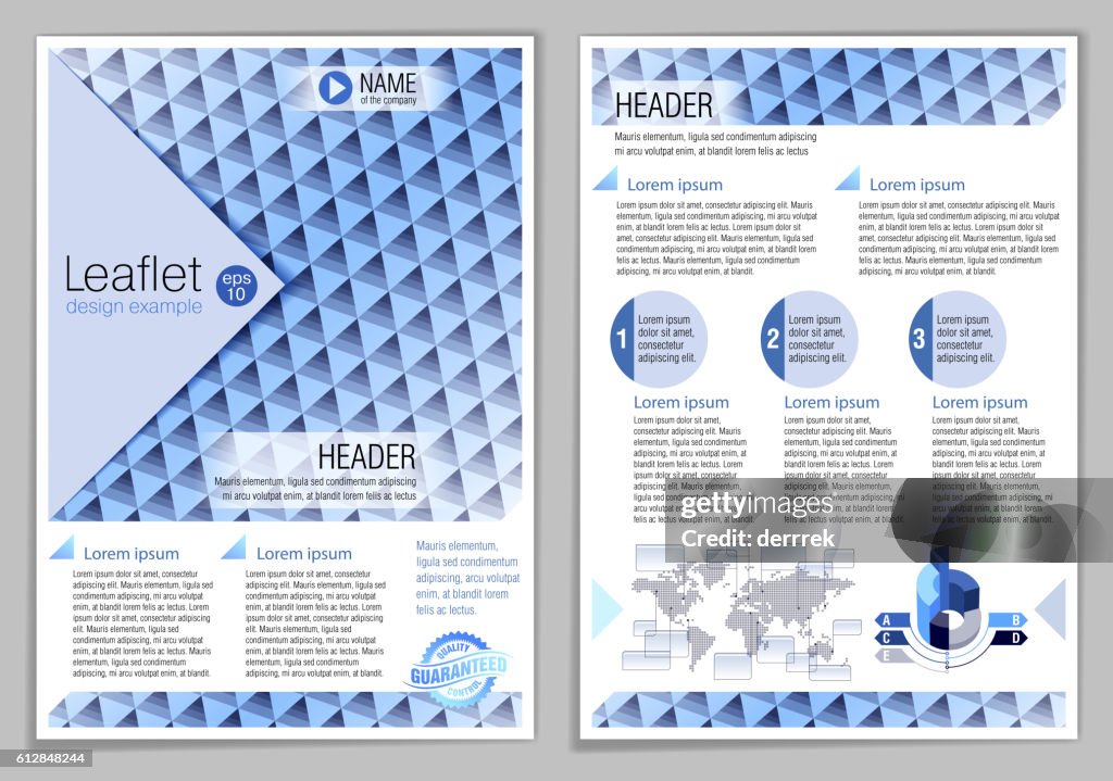 Leaflet Design Example High-Res Vector Graphic - Getty Images
