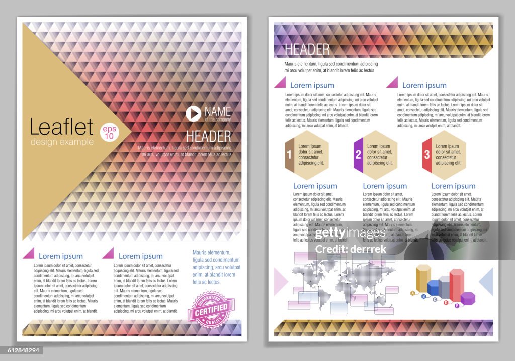 Leaflet Examples Readable Leaflet Design Example High-Res Vector Graphic - Getty Images
