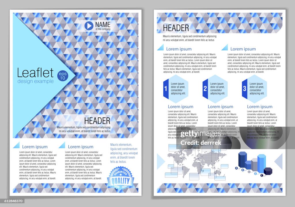 Leaflet Design Example High-Res Vector Graphic - Getty Images