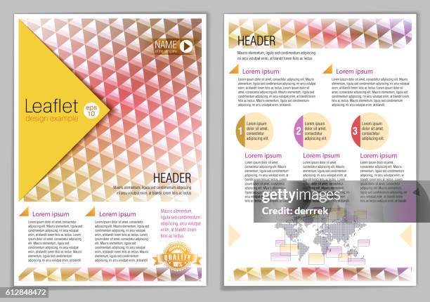 Leaflet Examples Readable Leaflet Design Example High-Res Vector Graphic - Getty Images