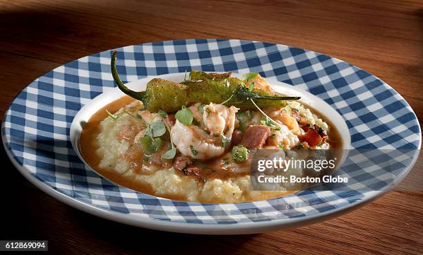 Low Country Shrimp N' Grits at Southern Kin Cookhouse at Assembly Row in Somerville, Mass., on Sept. 27, 2016.