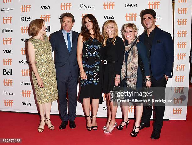 Writer/director Robin Swicord, Bryan Cranston, Jennifer Garner, Iris Smith, Wendy Federman and guest attend the "Wakefield" premiere during the 2016...