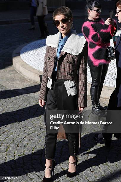 Ellen von Unwerth attends the Miu Miu show as part of the Paris Fashion Week Womenswear Spring/Summer 2017 on October 5, 2016 in Paris, France.
