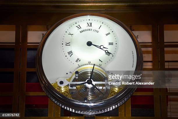 September 6, 2016: A large Breguet clock, unveiled in the lobby at Carnegie Hall in New York City during a gala opening in 2012, is the first Breguet...