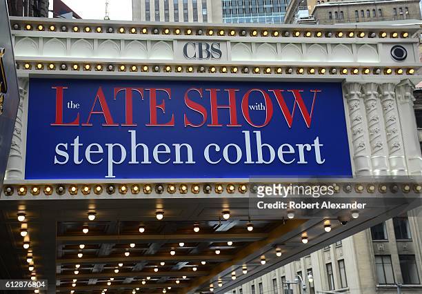 September 6, 2016: Audience members line up at the Ed Sullivan Theater before entering to see the taping of The Late Show with Stephen Colbert...