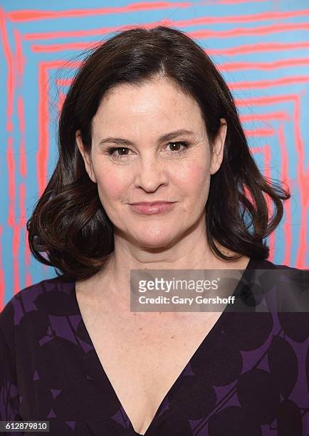 Actress Ally Sheedy attends the New York Film Critics series "Little Sisters" Q&A at The Core Club on October 5, 2016 in New York City.