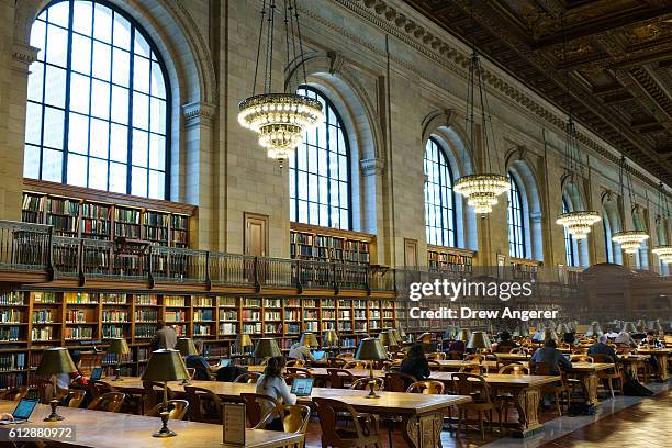 Nyc Library Roo New York Public Library Reading Room Photos and Premium High Res ...