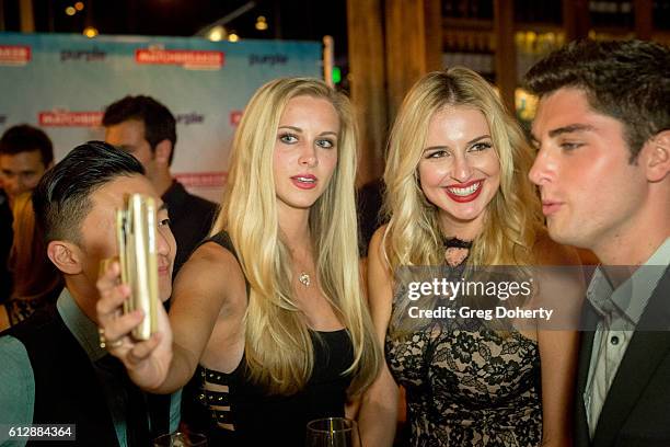 Actors Mark Daugherty, Taylor Kalupa, Amy Holt and Cameron McKendry attend the Premiere Of Stadium Media's "The Matchbreaker" After Party at Stella...